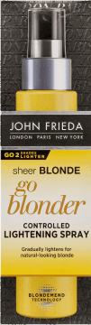 JOHN FRIEDA,rozjaśniacz do włosów w spray'u Go Blonder,przód