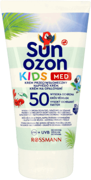 SUNOZON,krem przeciwsłoneczny dla dzieci SPF 50, wysoka ochrona,przód