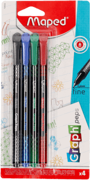 MAPED,pisaki w 4 kolorach 0,4 mm,przód