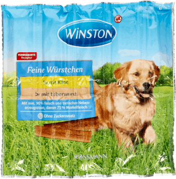WINSTON,przysmak dla psów serem i wątrobianką,przód