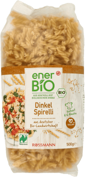 ENERBIO,makaron orkiszowy Świderki,przód