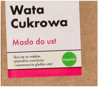 MANUFAKTURA PIĘKNA,masło do ust Wata cukrowa,przód