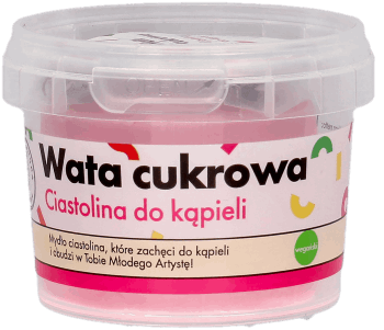 MANUFAKTURA PIĘKNA,ciastolina do kąpieli Wata cukrowa,przód