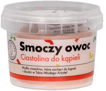 MANUFAKTURA PIĘKNA,ciastolina do kąpieli Smoczy owoc,przód
