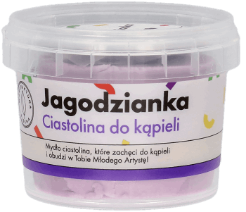 MANUFAKTURA PIĘKNA,ciastolina do kąpieli Jagodzianka,przód