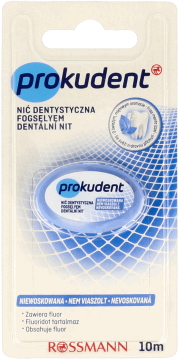PROKUDENT,nić dentystyczna niewoskowana dł. 10 m,przód