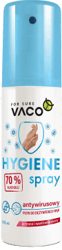 VACO,płyn do dezynfekcji rąk,przód