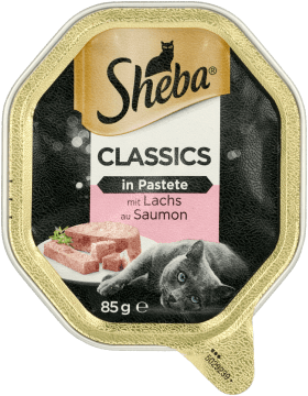 SHEBA,karma pełnoporcjowa, mokra dla dorosłych kotów z łososiem,przód