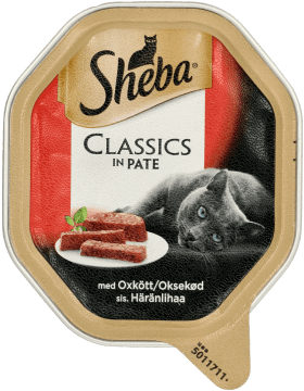 SHEBA,mokra karma pełnoporcjowa dla dorosłych kotów z wołowiną,przód