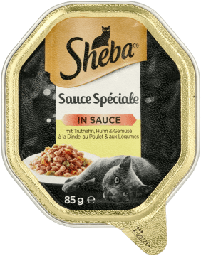 SHEBA,karma pełnoporcjowa, mokra dla dorosłych kotów z indykiem i kurczakiem,przód