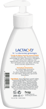 LACTACYD,emulsja do higieny intymnej,tył