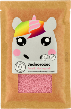 MANUFAKTURA PIĘKNA,perełki do kąpieli Jednorożec,przód