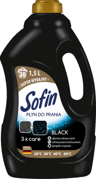 SOFIN,płyn do prania black,przód