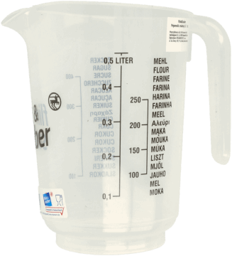 FLINK&SAUBER,pojemnik z miarką poj. 0,5 l,przód