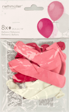 AMSCAN,balony Pink wym. 25,4 cm,przód