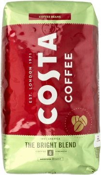 COSTA COFFEE,kawa ziarnista The Bright Blend,przód