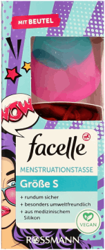 FACELLE,kubeczek menstruacyjny, rozm. S,przód