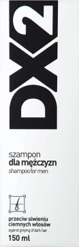 DX2,szampon do włosów dla mężczyzn, przeciw siwieniu ciemnych włosów,przód