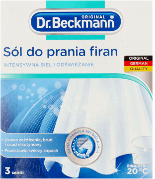 DR. BECKMANN,sól do prania firan,przód