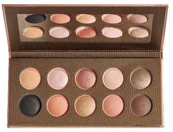 REVOLUTION PRO,paleta cieni do powiek Bronzed Glow,kompozycja-1