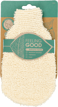 FEELING GOOD,rękawica do mycia ciała z włókien z bambusa,przód