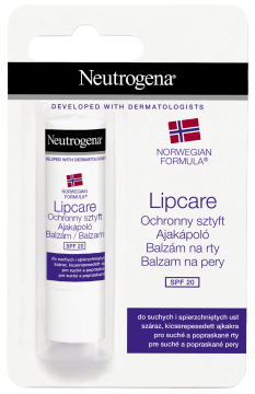 NEUTROGENA,balsam do ust ochronny, do suchych i spierzchniętych ust, SPF 20,przód