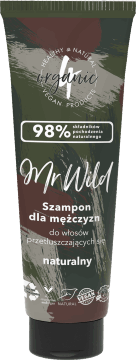 4ORGANIC,szampon do włosów dla mężczyzn, naturalny, do włosów przetłuszczających się,przód