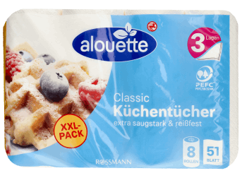 ALOUETTE,ręcznik papierowy 3-warstwowy,przód