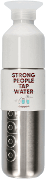 DOPPER,butelka na wodę strong people tap water,przód