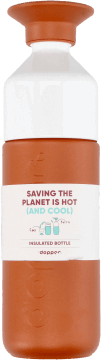 DOPPER,butelka termiczna saving the planet is hot,przód