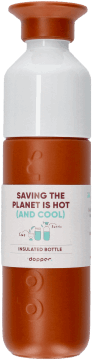 DOPPER,butelka termiczna saving the planet is hot,przód