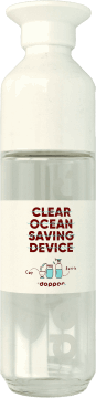 DOPPER,butelka na wodę clear ocean saving device,przód