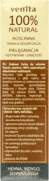 VENITA,ziołowa farba do włosów nr 4.34 Orzechowy Brąz,lewa