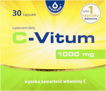 C-VITUM,suplement diety, C-Vitum 1000 mg,przód