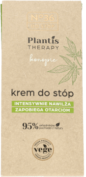 NO 36,krem do stóp intensywnie nawilża, zapobiega otarciom, Konopie,przód