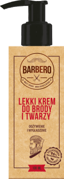 BARBERO,lekki krem do brody i twarzy odżywienie i wygładzenie,przód