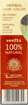VENITA,ziołowa farba do włosów nr 6.46 Henna,lewa
