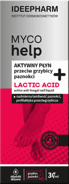 MYCO HELP,aktywny płyn przeciw grzybicy paznokci, Lactic Acid,przód