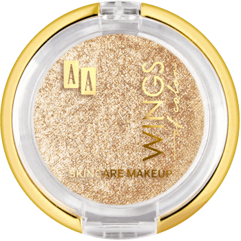 AA WINGS OF COLOR,cień do powiek wypiekany, mineralny, nr 100 Champagne Glaze,przód