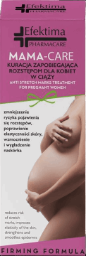 EFEKTIMA,kuracja zapobiegająca rozstępom dla kobiet w ciąży,przód