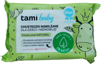 TAMI,chusteczki nawilżane naturalne,przód