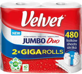 VELVET,ręcznik papierowy 240- listków,przód