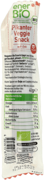 ENERBIO,bio-batonik z seitanu z chili, wędzony, pikantny, wegański,przód