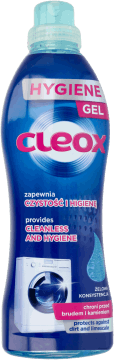 CLEOX,żel do czyszczenia pralki chroni przed brudem i kamieniem,przód