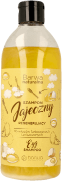 BARWA,szampon do włosów jajeczny, regenerujący, do włosów farbowanych i zniszczonych,przód