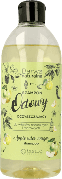 BARWA,szampon do włosów octowy, oczyszczający, włosy naturalne i matowe,przód
