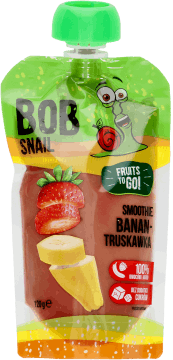 BOB SNAIL,smoothie banan-truskawka,przód