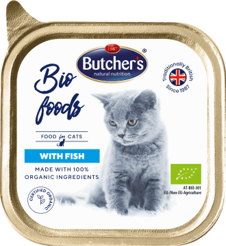 BUTCHER'S,karma pełnoporcjowa, mokra dla dorosłych kotów z rybą,przód
