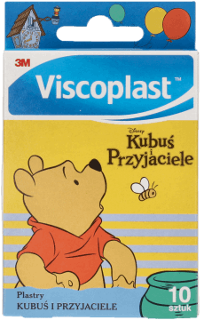 3M VISCOPLAST,zestaw sprężystych plastrów opatrunkowych dla dzieci,przód