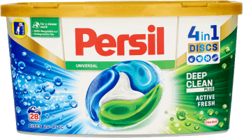 PERSIL,skoncentrowany środek w kapsułkach do prania tkanin białych w pralkach,przód